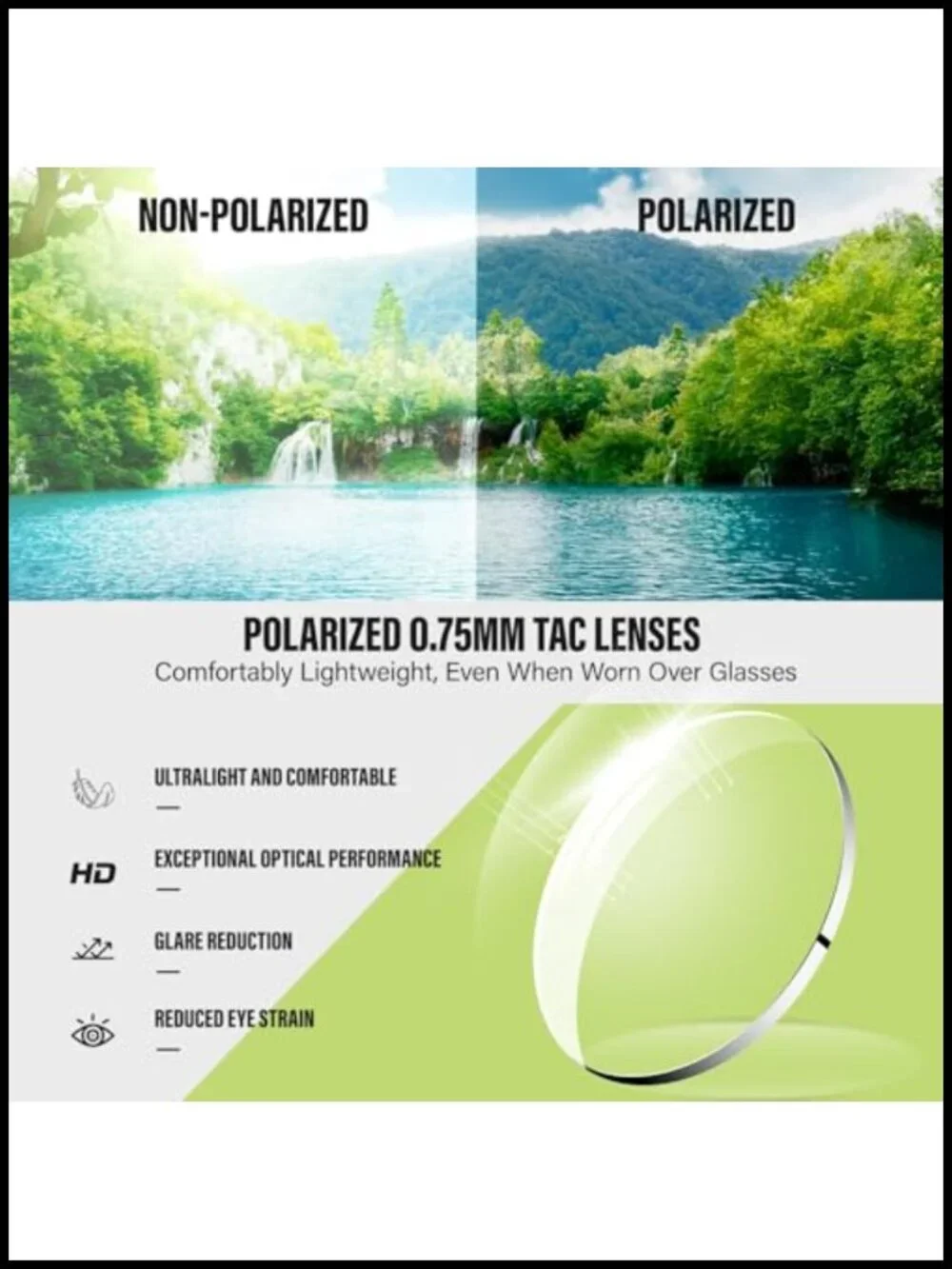Polarized Fit Over Sunglasses UV400 Wrap Sports Driver